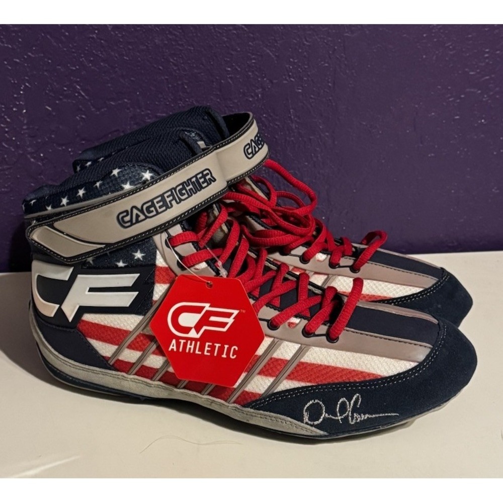 Cage Fighter Daniel Cormier Wrestling Shoes Size 11.5 2014 New Tags Rare